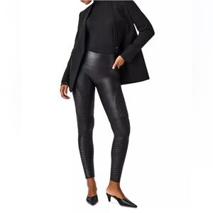 SPANX Moto Faux Leather Leggings